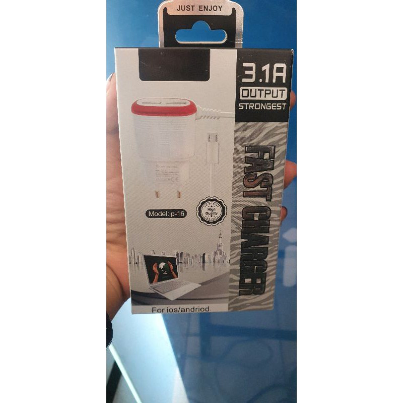 charger hp for ios/android 2usb