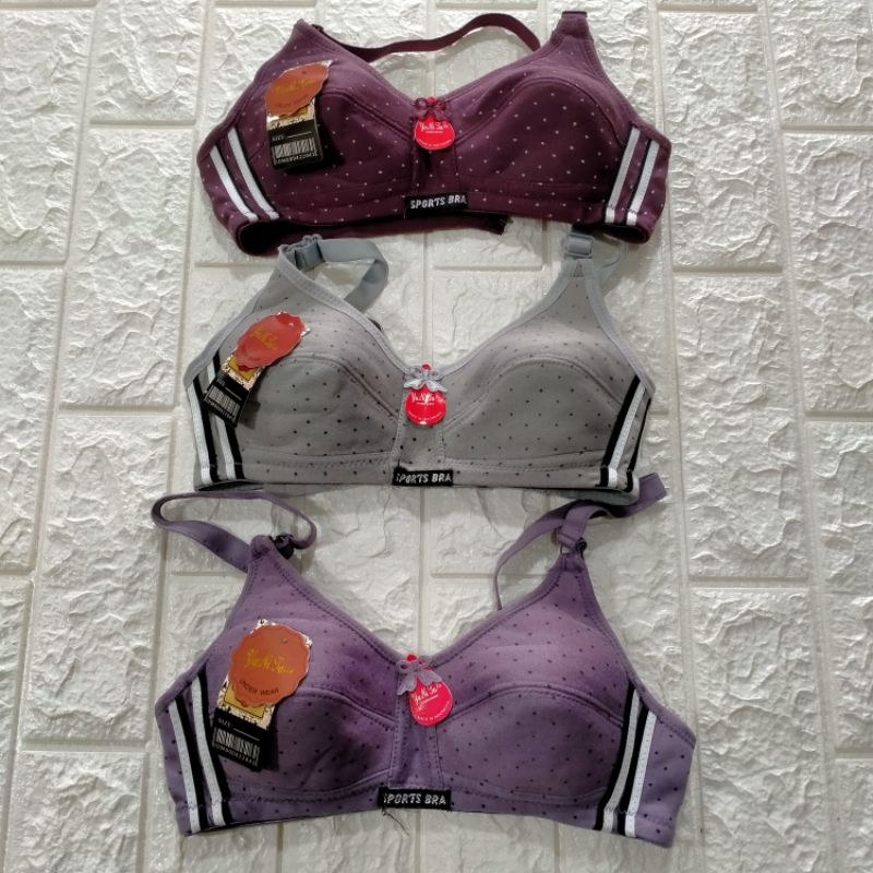 BH SPORT BRA BIS BINTIK YUNITA LIE || BRA ABG PELAJAR REMAJA DEWASA YUNI TALIE TANPA BUSA TANPA KAWA