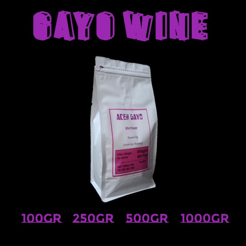 

Kopi Arabika Gayo Wine 100/250/500/1000Gram (Biji/Bubuk)