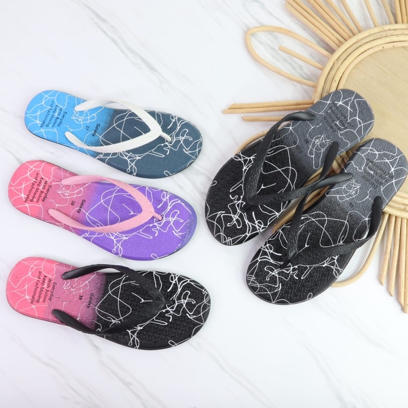 (GALAXY) Sandal Cewek Keren Karakter Galaxy Terlaris/Sandal basic boloni