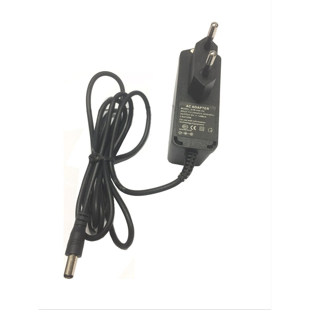 Adaptor Batok Charger 9v 1A Jack besar 5.5mm 9 volt 1 ampere