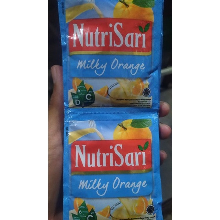 

Nutrisari Milky Orange Renteng Isi 10 Sachet