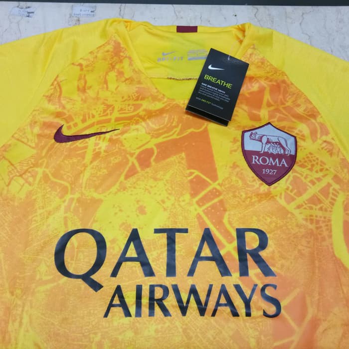 Murah jerz ada  JERSEY BOLA AS ROMA 3RD 2018/2019 GRADE ORI order kak