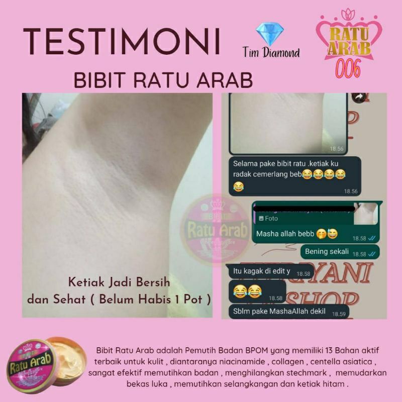 ORIGINAL ✓ GRATIS MASKER WAJAH ROREC ✓ BIBIT RATU ARAB ORIGINAL BPOM