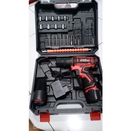 Bor Drill Bor Baterai Cordless JLD Tool 10mm 12V