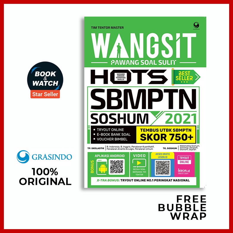 Wangsit (Pawang Soal Sulit) Hots Utbk Sbmptn Soshum 2021 - Original Grasindo