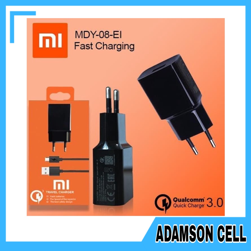 Charger Xiaomi Original 100% QUALCOMM 3.0 Fast Charging MDY-08-EI