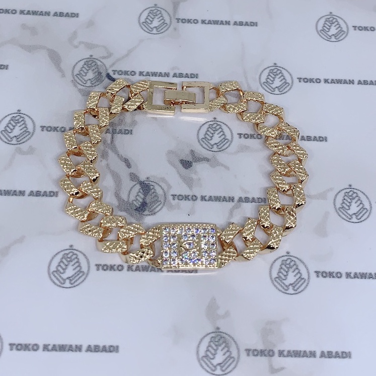 Gelang Tangan Xuping Gold Perhiasan Fashion Wanita Dewasa Motif Rantai Elegant *10