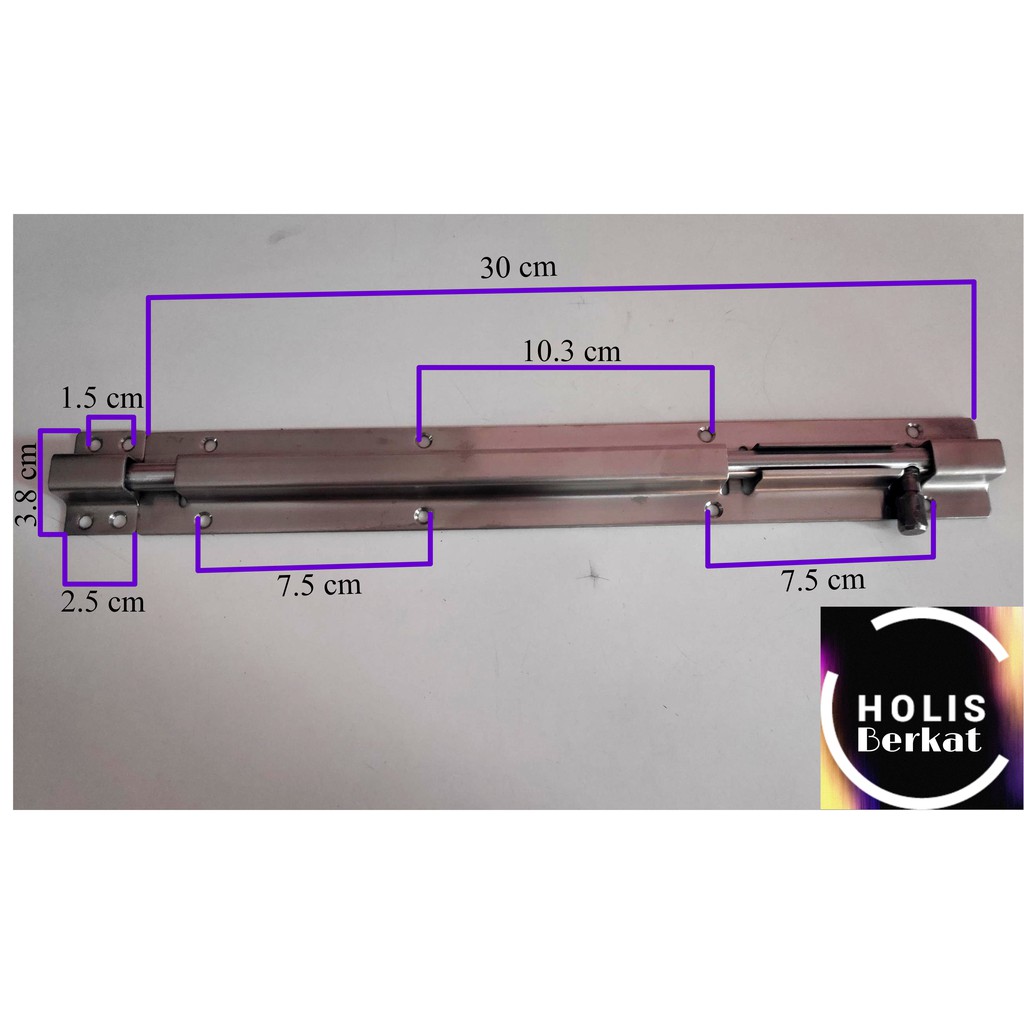 Grendel Selot Slot Pintu / Barrel Bolt SOLIGEN 12&quot;