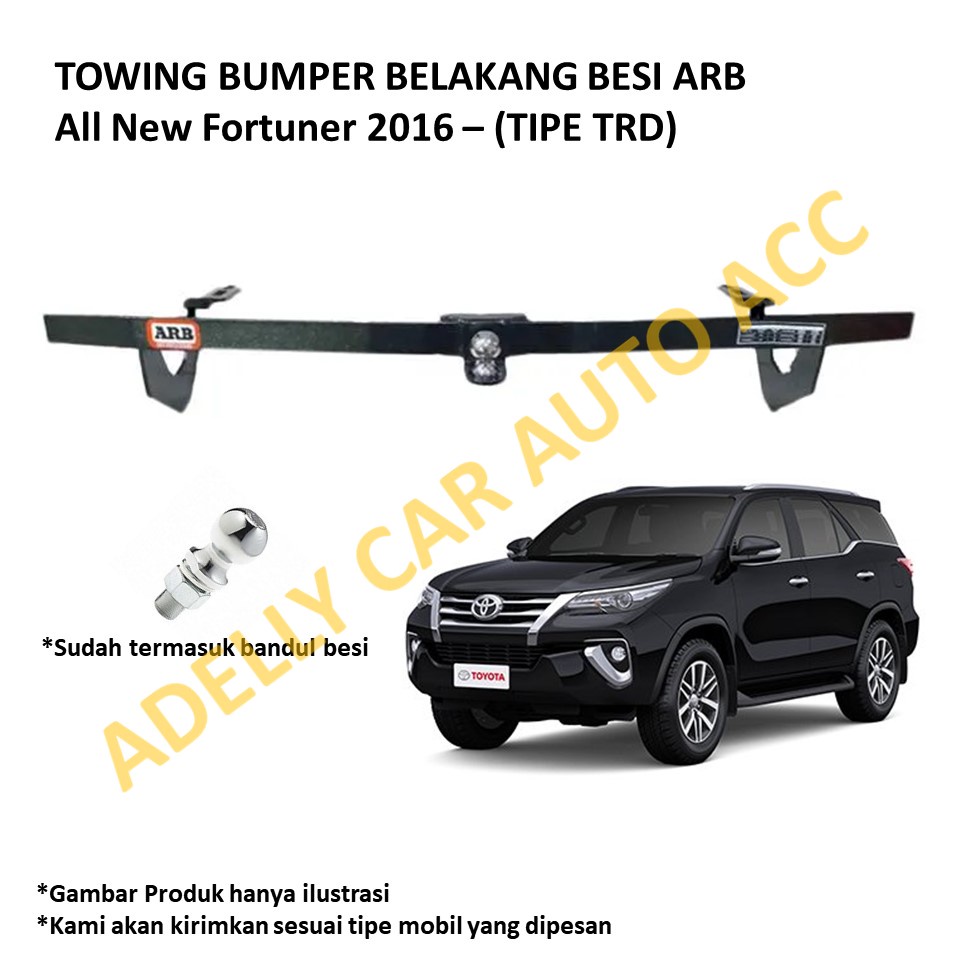 Towing Besi Belakang ARB Mobil Toyota All New Fortuner Tipe TRD Sportivo