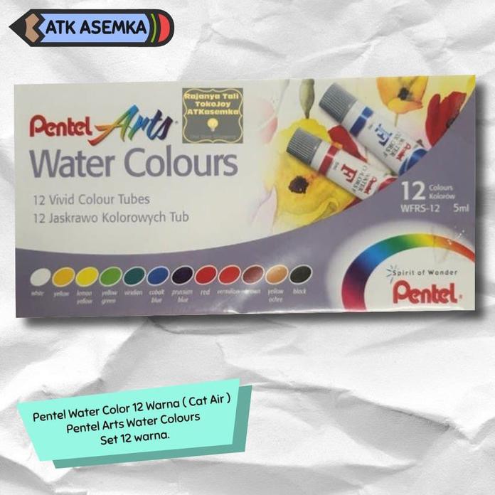 

PENTEL WATER COLOR 12 WARNA ( CAT AIR )