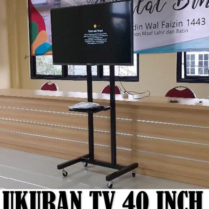 Stand Standing TV Bracket TV Breket TV Braket Tv Roda 40 inch