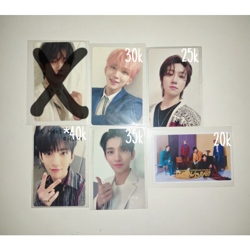 [seventeen svt] pc photocard jepang japan joshua the8 hao happy ending he we make you wmy lim a fall