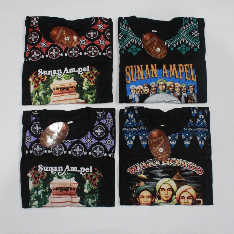 Baju Anak Setelan Hitam Batik Sunan ampel dan walisongo