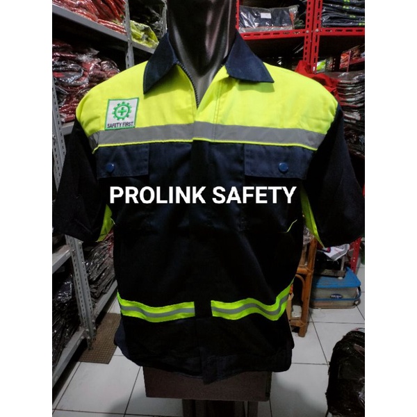 SERAGAM SAFETY LENGAN PENDEK NAVY STABILO