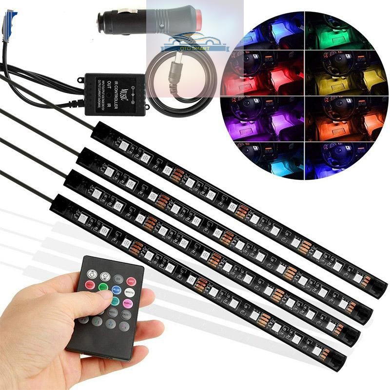 LAMPU LED KOLONG MOBIL RGB LAMPU DASHBOARD 16 WARNA REMOT + SENSOR MUSIC