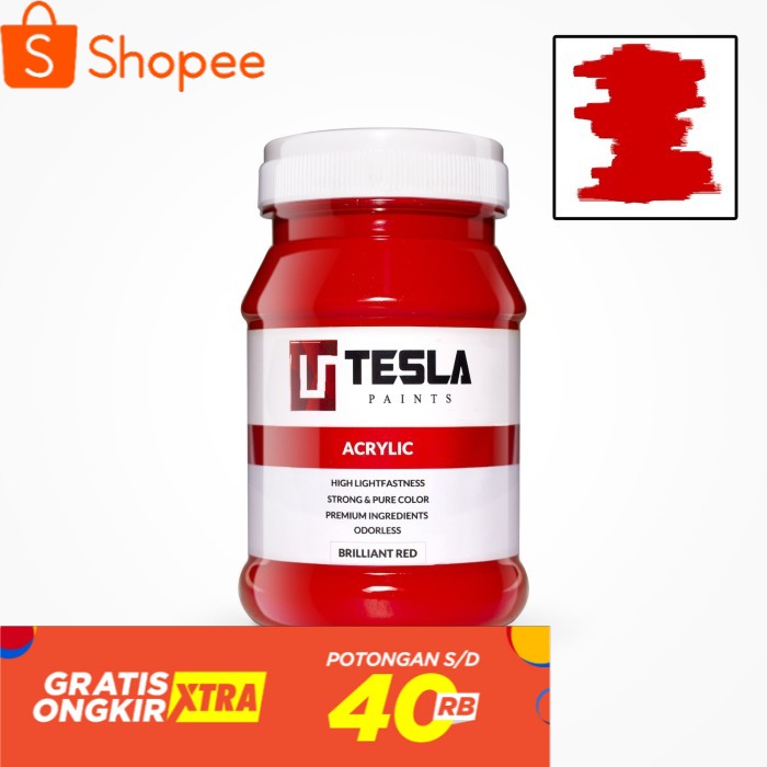 

Tesla Acrylic 250 ml Brilliant Red