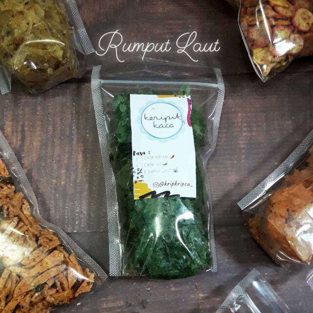 

KERIPIK KACA "RUMPUT LAUT" 100gr