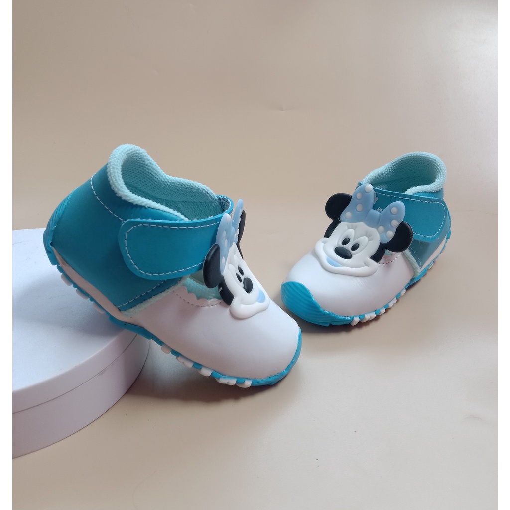 Sepatu anak bunyi bayi perempuan usia 1-3 tahun/sepatu balita murah-mickey2