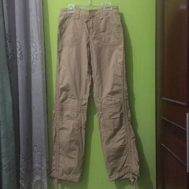 AF Abercrombie & Fitch Celana Cargo Hiking Coklat S