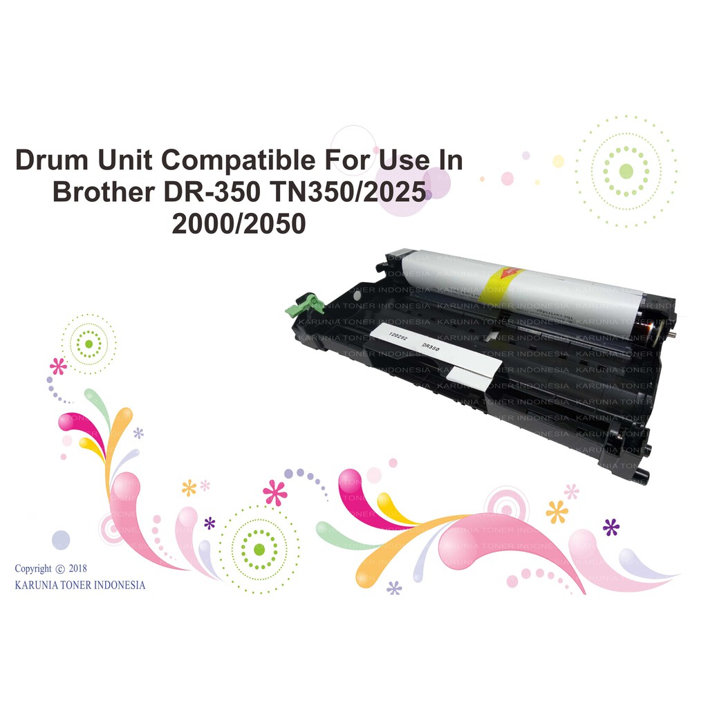 Drum Unit Compatible For Use In Brother DR-350 TN350/2025/2000/2050