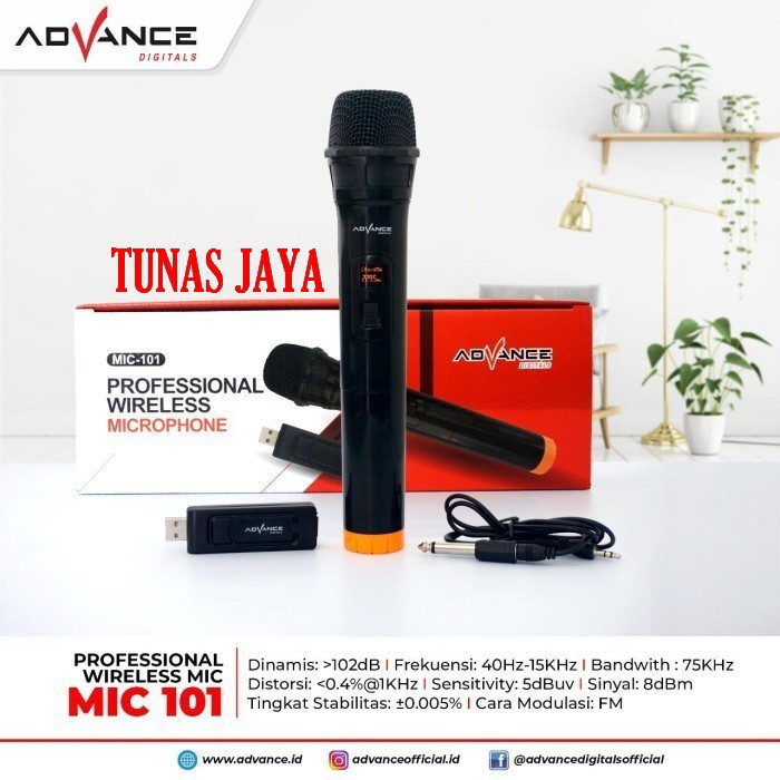 Mic Wireless Single Advance 101 ORIGINAL