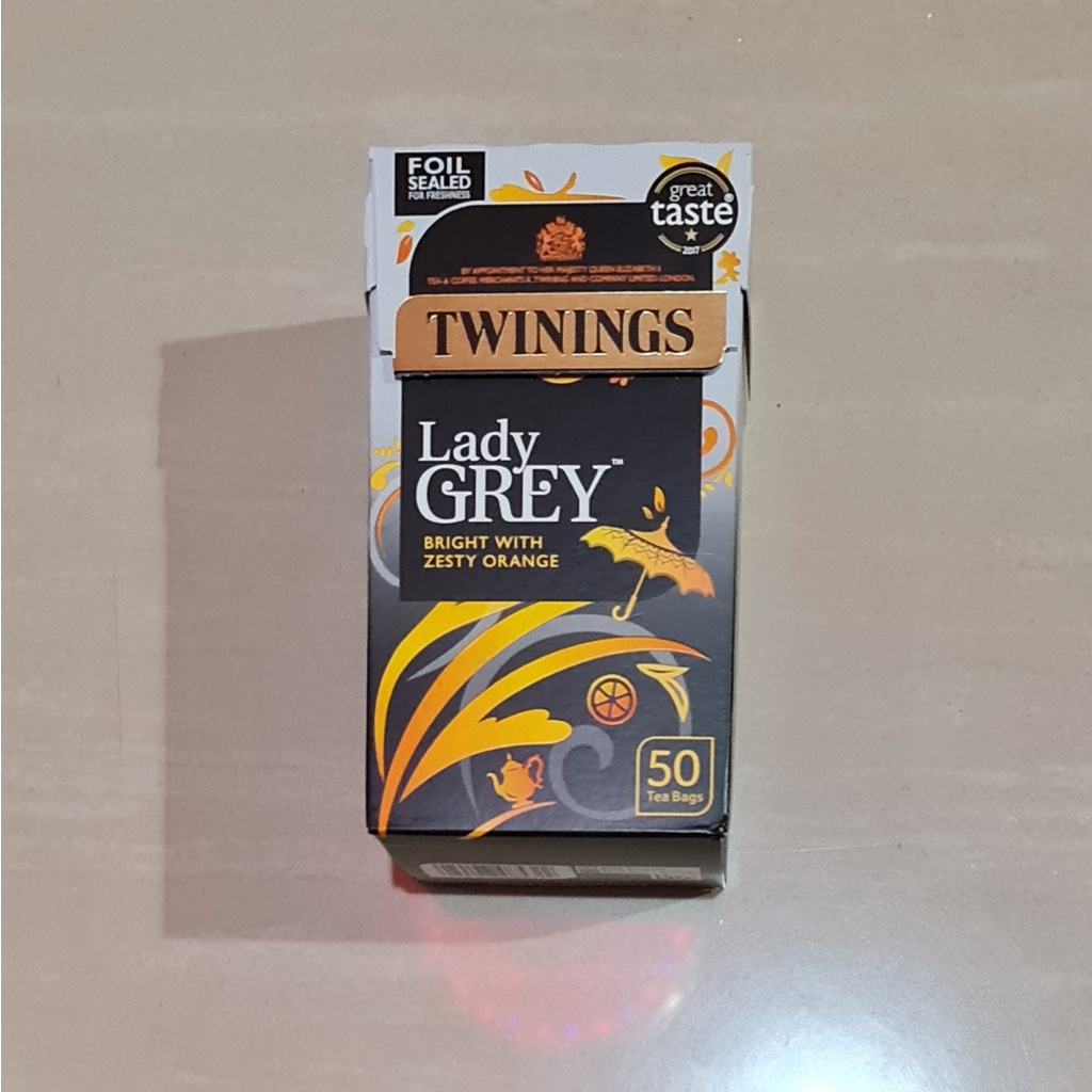 Twinings Tea Lady Grey Bright With Zesty Orange 50 x 2.5 Gram