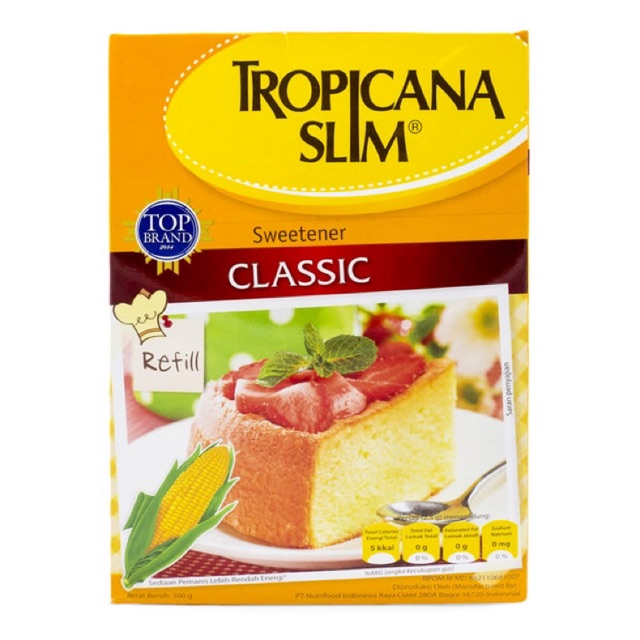 

Tropicana Slim Pemanis Klasik 500 g