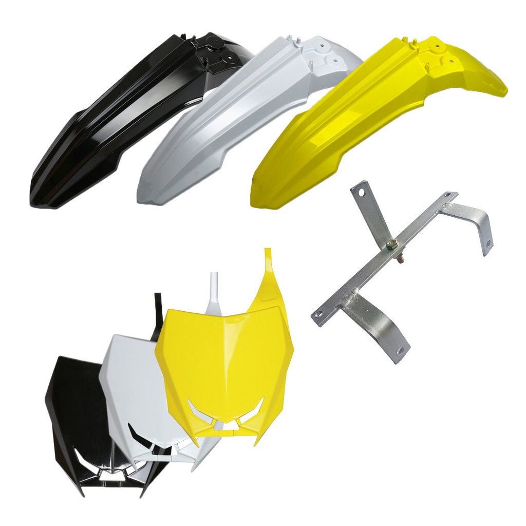 PAKET SPAKBOR DEPAN RMZ 450 PAPAN NOMOR RMZ 450 DAN BRAKET PAPAN NOMOR BISA UNTUK KLX S KLX L KLX G 