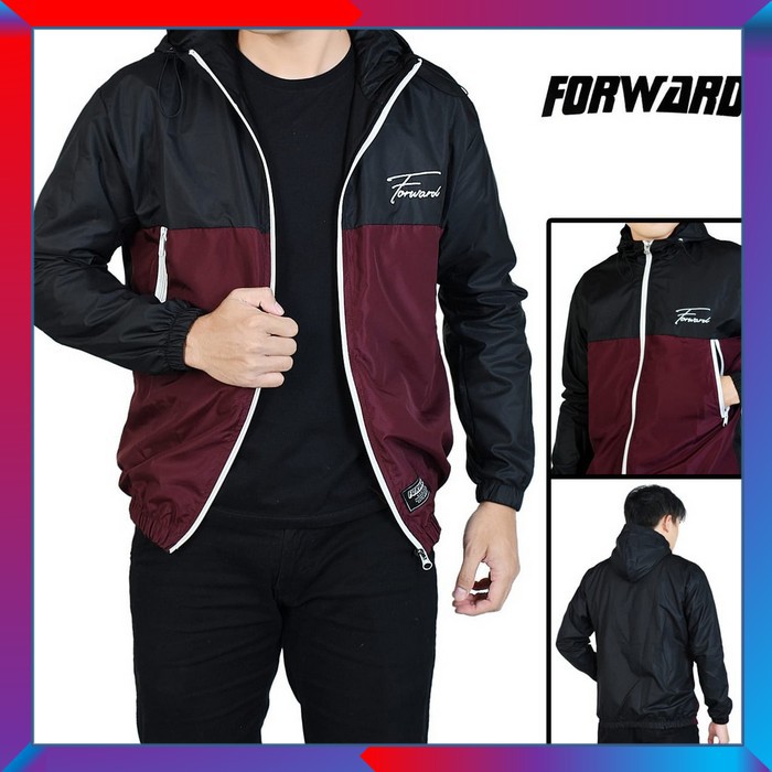 Jaket Parasut Cowok Pria Training Motor Gunung Parasit Original Forward Bahan Parasut PremiumQuality