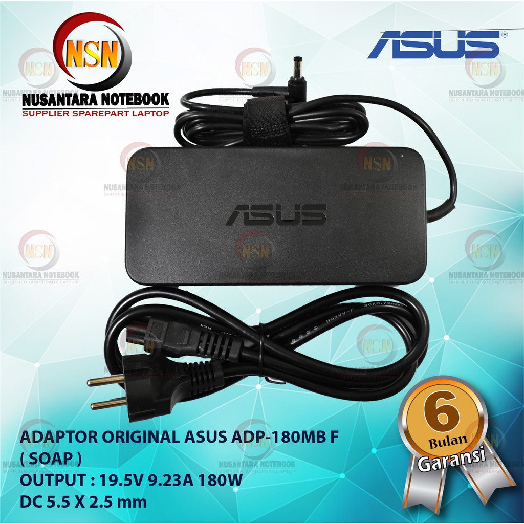 Adaptor Original Asus ADP-180MB- F 19.5V 9.23A 180W DC 5.5x2.5mm