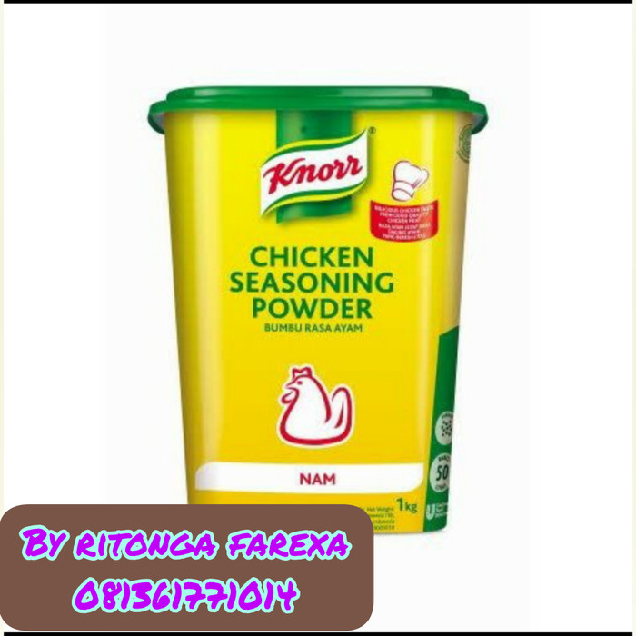 

SPESIAL PROMO - KNORR NAM CHICKEN SEASONING POWDER / KALDU AYAM BUBUK NON MSG 1KG