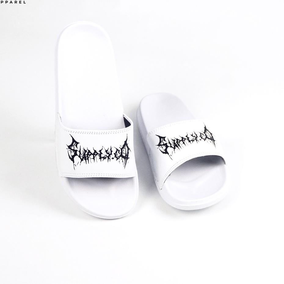 RECOMENDED [ WHITE SERIES ] Sandal slop / Sandal Slide / sendal slide slippers  Footwear original Su