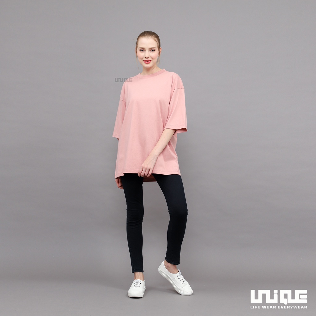 UNIQUE - (Basic Series) Kaos Polos Oversize Basic Peach