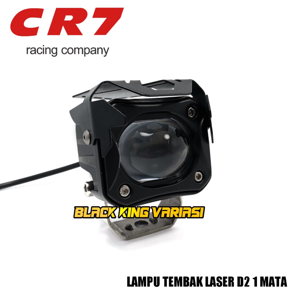Lampu Tembak LED Laser D2 2 Warna Putih Kuning 1 Mata CR7 Lampu Tembak Owl 1 Mata Lampu Sorot Waterproof