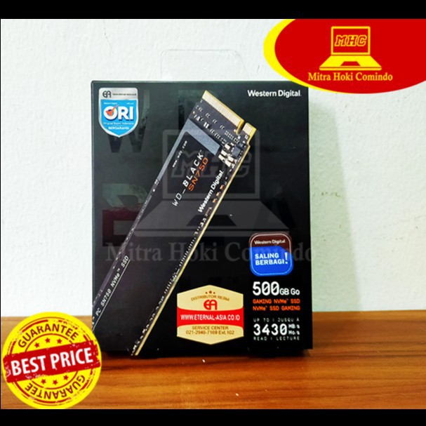 SSD M.2 NVME WD BLACK 500GB SN750 NVMe