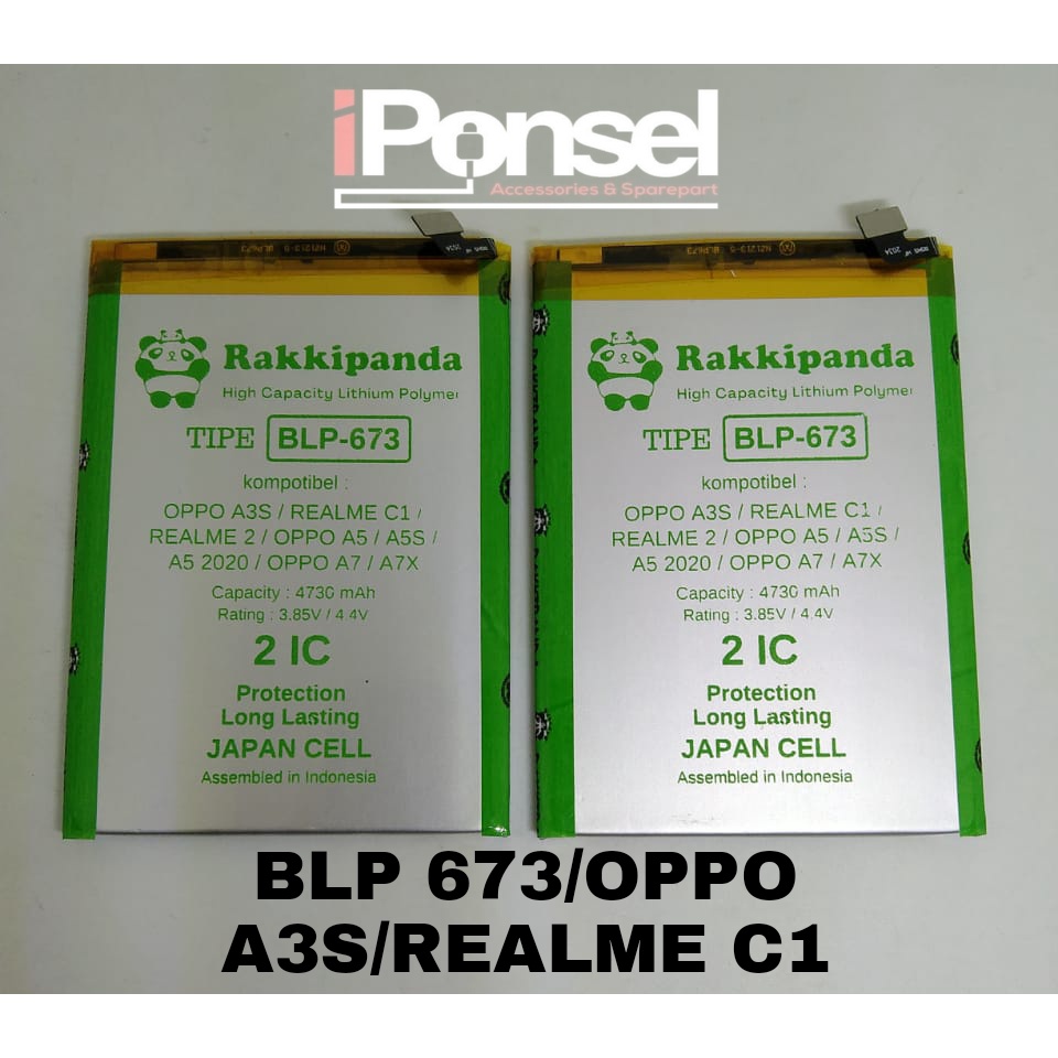 BATERAI RAKKIPANDA BLP 673 /OPPO A3S