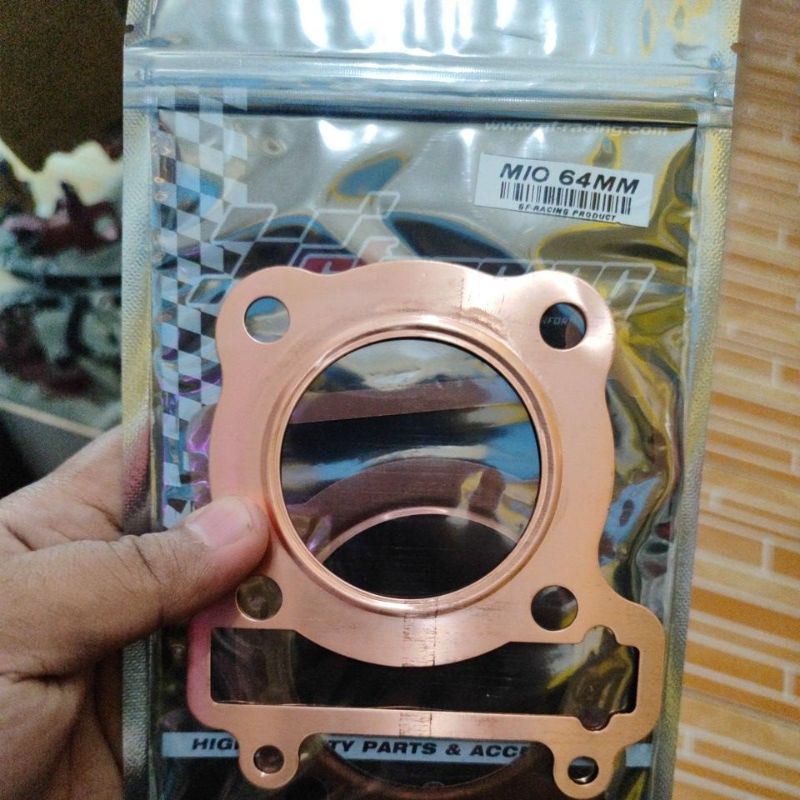 PAKING HEAD TEMBAGA GF RACING MIO 64 MM 64MM MIO FINO NOUVO SOUL