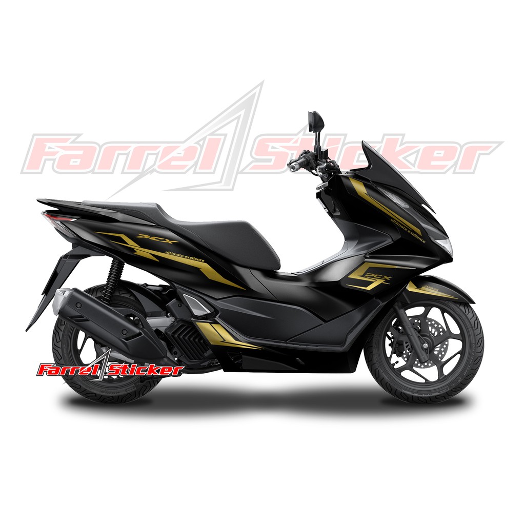 stiker pcx sticker stripping PCX 160 hitam ct 01