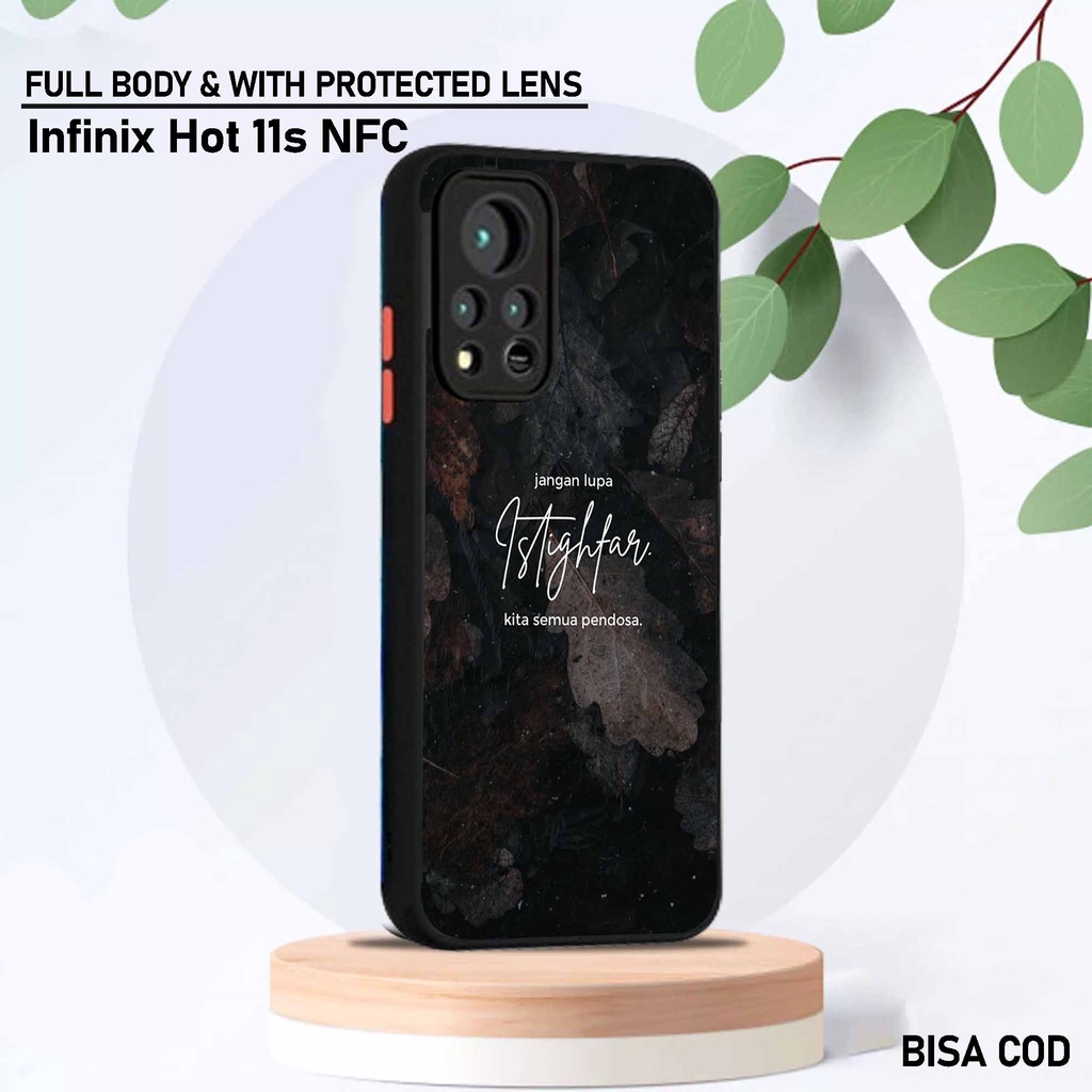 Softcase Dove Infinix Hot 11s Nfc - Motif [ Quotes Islami 1 ] - Silikon Protec camera Infinix Hot 11
