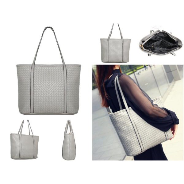 tas lengan sandang bahu pundak wanita emas ukuran besar santai formal