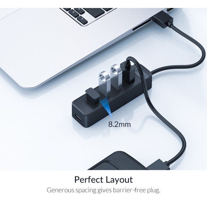 Type-c to Usb-A 3.0 hub orico 4 port mini with pd Usb-c twc3-4a - Terminal usb3.0 4 slot 5Gbps