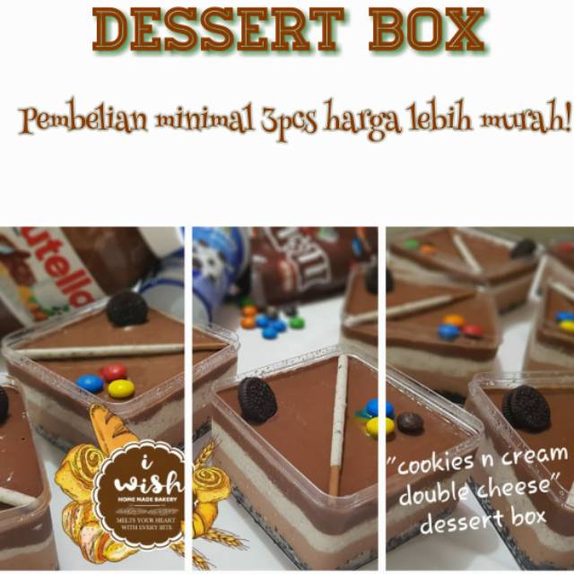 Jual Cookies N Cream Dessert Box Indonesia|Shopee Indonesia