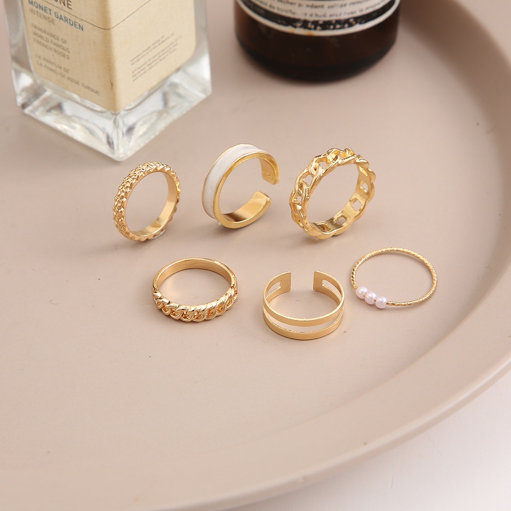 Set Cincin Knuckle Midi Lapis Emas Desain Kupu-Kupu Geometri Gaya Bohemia Untuk Wanita