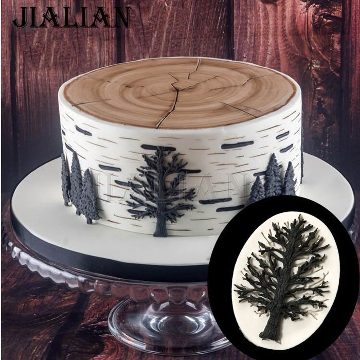 3D Silicon Mold Fondant Cake Decoration - Dry Tree