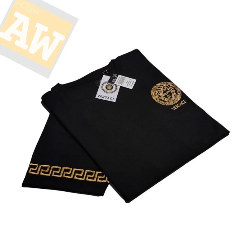 Kaos Pria Distro Keren Tshirt Distro Baju Kaos Pria Versace Bordir Catton Combed 24s