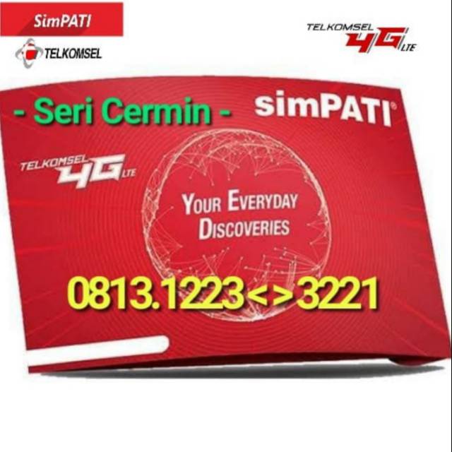 Nomor Seri Cermin / Nomor Cantik Telkomsel / No Cantik Simpati / Perdana Simpati Nomor Murah
