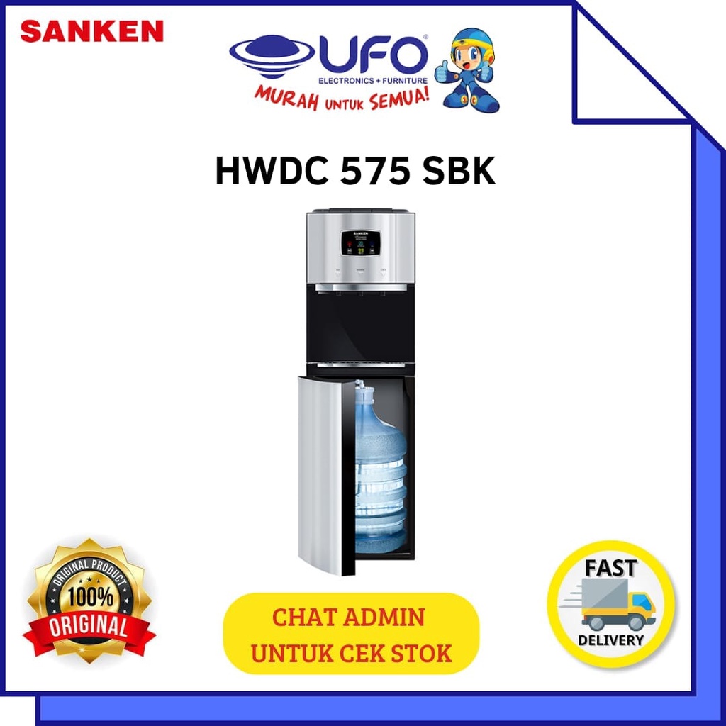 SANKEN DISPENSER GALON BAWAH KOMPRESOR HWDC575SBK
