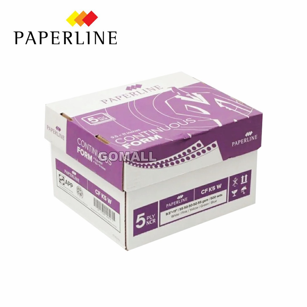 

Kertas Continuous Form Paperline 9.5"x11" CF K5 Warna