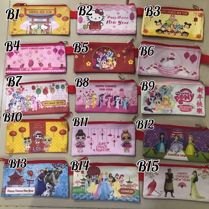 Dompet Angpao Imlek Panjang Shio Kelinci Rabbit Bunny Tahun 2023 Lucu Koko Cici Thomas Pony